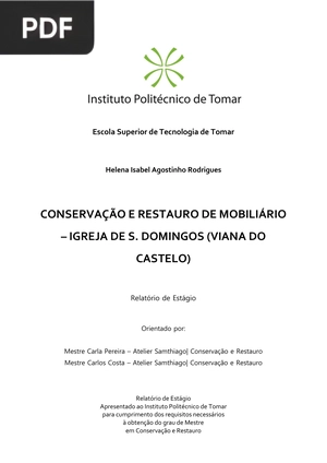 Conservação e restauro de mobiliário