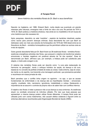 A Terapia Floral (Artigo)