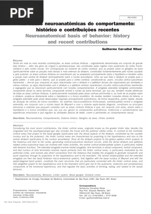 As bases neuroanatômicas do comportamento: histórico e contribuições recentes (Artigo)