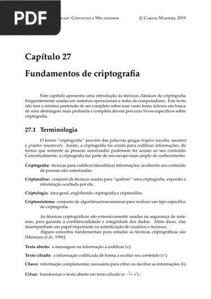 Fundamentos de criptografia