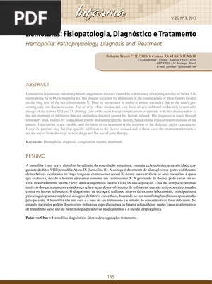 Hemofilias: Fisiopatologia, Diagnóstico e Tratamento (Artigo)