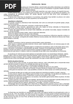 História da Arte – Barroco (Artigo)