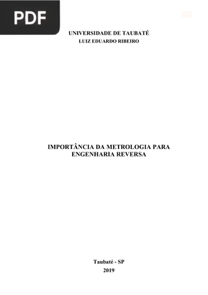 Importância da metrologia para engenharia reversa