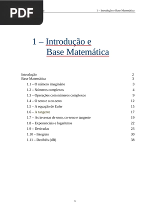 Introdução e Base Matemática