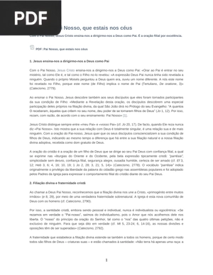 Pai Nosso, que estais nos céus (Artigo)