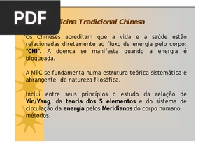 Medicina Tradicional Chinesa