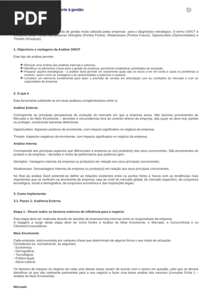 A análise SWOT (Artigo)