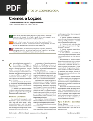 Cremes e Loções (Artigo)