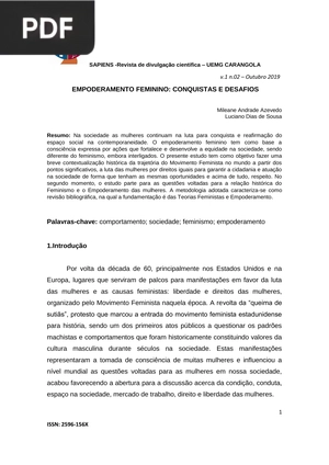 Feminismo contemporâneo: as mídias sociais como ferramentas de resistência (Artigo)