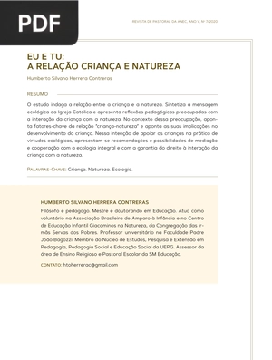 Eu e tu: a relação cirançá e natureza