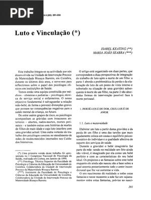Luto e Vinculação (Artigo)