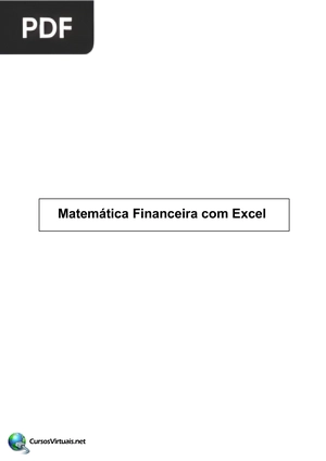 Matemática Financeira com Excel