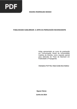 Publicidade subliminar: A arte da persuasão inconsciente