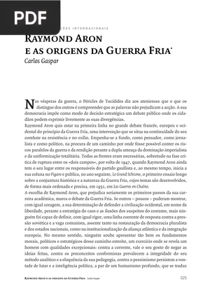 Raymond Aron e as origens da Guerra Fria
