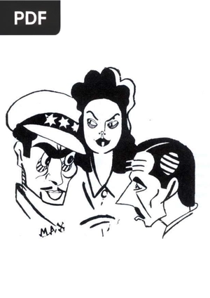 Caricatura para colorir