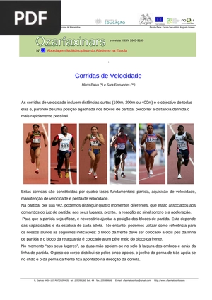 Corridas de Velocidade (Artigo)