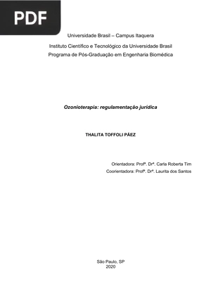 Ozonioterapia: regulamentação jurídica