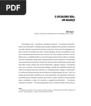 O Socialismo real. Um balanço
