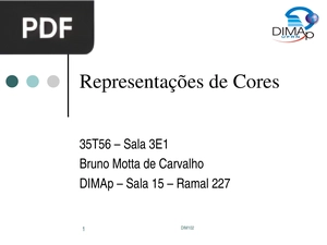 Representações de Cores (Apresentação)