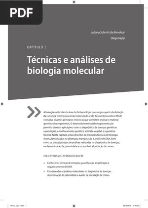 Técnicas e análises de biologia molecular