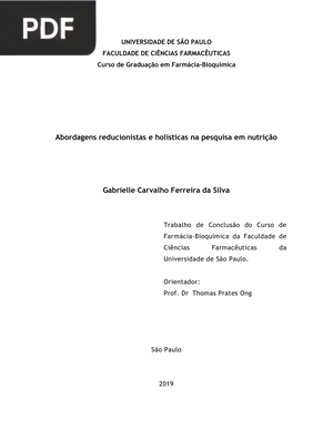 Abordagens reducionistas e holísticas na pesquisa em nutrição