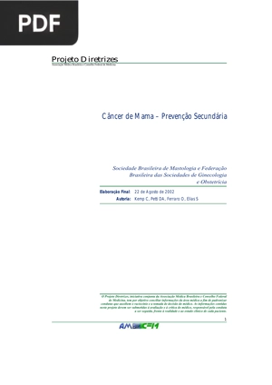 Câncer de Mama - Prevenção Secundária (Artigo)