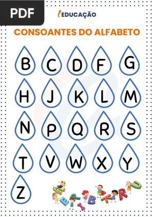 Consonantes do alfabeto