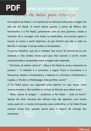 Conto de Natal para crianças