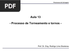 Processo de Torneamento e tornos (Apresentação)
