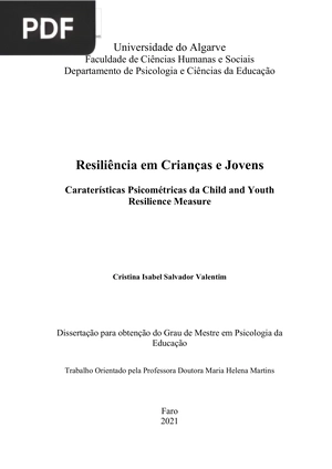 Resiliência em Crianças e Jovens
