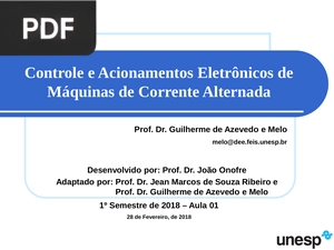 Controle e Acionamentos Eletrônicos de Máquinas de Corrente Alternada (Apresentação)
