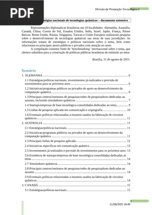 Políticas e estratégias nacionais de tecnologias quânticas