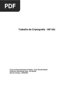 Trabalho de Criptografia