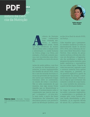 O paradigma holístico da ciência da Nutrição