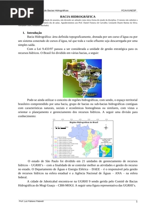 Bacia hidrográfica