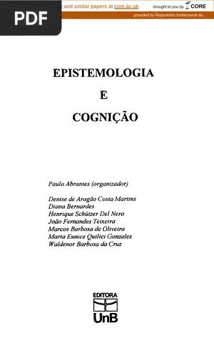 Epistemologia e cognição