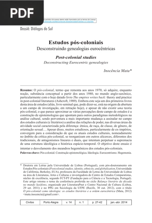 Estudos pós-coloniais