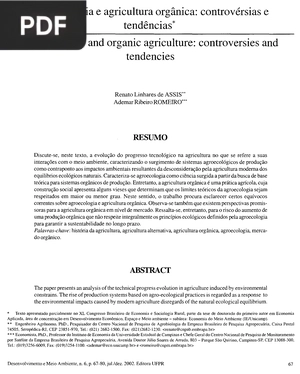 Agroecologia e agricultura orgânica: controvérsias e tendências