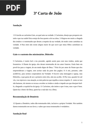 3 Carta de João