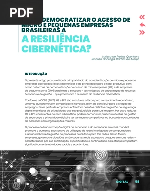Como democratizar o acesso de micro e pequenas empresas brasileiras a a resilência cibernética?