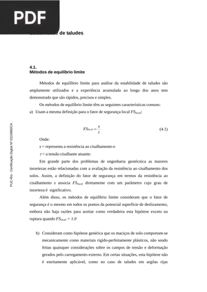 Estabilidade de taludes
