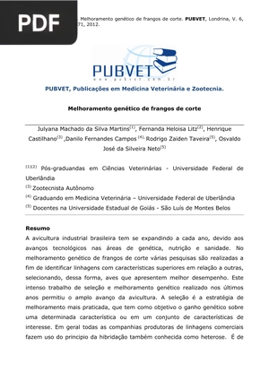 Melhoramento genético de frangos de corte