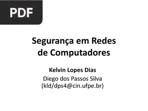 Segurança em Redes de Computadores (Apresentação)