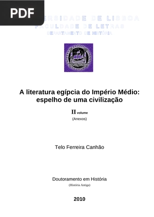 A literatura egípcia do Império Médio