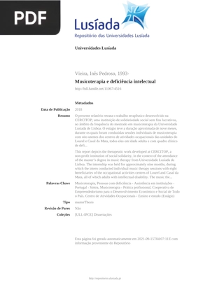 Musicoterapia e deficiência intelectual