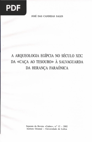 A arqueologia egípcia no séxulo XIX