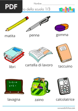 Vocabolario della scuola