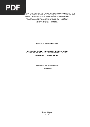 A arqueologia egípcia do período de amarna