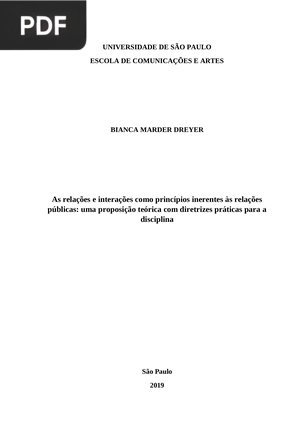 As relações e interações como princípios inerentes às relações públicas
