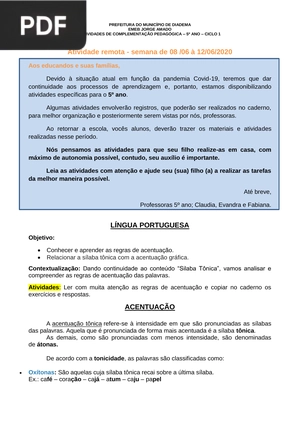 Língua Portuguesa